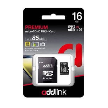 Addlink 16GB microSDHC Premium + Adapter