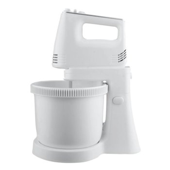 Миксер Crown CMHB-3077, 200W, 5 степени на работа с турбо, 3.4 л. обем на купата, бъркалки за тесто, бял | JAR Computers Crown CMHB-3077