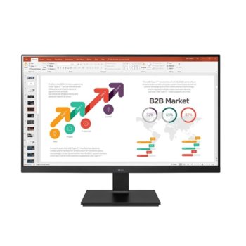 Монитор LG 24BL650C-B, 23.8 (60.45 cm) IPS панел, Full HD, 75Hz, 5ms, 1 000:1, 250cd/m2, DisplayPort, HDMI, USB-C | JAR Computers LG 24BL650C-B
