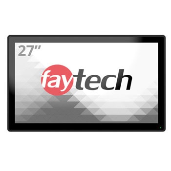 Индустриален тъч монитор Faytech 4010077712 FT27TMCAPOB, 27" (68.58 cm) Full HD сензорен дисплей, DisplayPort, HDMI, VGA, RS232 | JAR Computers FAYTECH 4010077712 FT27TMCAPOB
