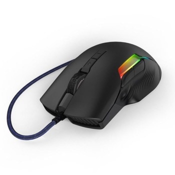 Мишка Hama uRage Reaper 600 (186055), оптична (32000 dpi), 8 програмируеми бутона, USB, черна, RGB подсветка image
