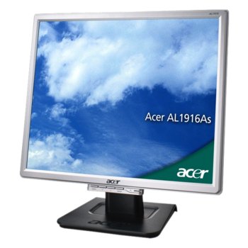 Монитор Acer 19" TFT, AL1916As, Silver/Black 8ms 700:1 300cd/m2 3Y | JAR Computers Acer AL1916As 19" TFT
