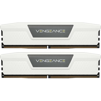 Памет 32GB (2x16GB), DDR5, 5600MT/s, Corsair Vengeance White CMK32GX5M2B5600C36W, 1.25V | JAR Computers Corsair VENGEANCE DDR5 CMK32GX5M2B5600C36W
