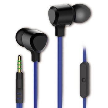 Слушалки Vivanco 35494, микрофон, тип "тапи", контрол на звука, 3.5мм жак, сини | JAR Computers Vivanco 35494