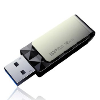Памет 32GB USB Flash Drive, Silicon Power Blaze B30, USB 3.0, черна | JAR Computers 32GB Silicon Power Blaze B30 SP032GBUF3B30V1K