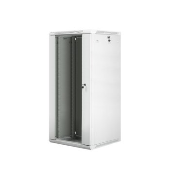 Комуникационен шкаф Lanberg WF01-6627-10S, 19", 27U, 600 x 600 x 1307 mm, сив, Wall mount - за стенен монтаж | JAR Computers Lanberg WF01-6627-10S