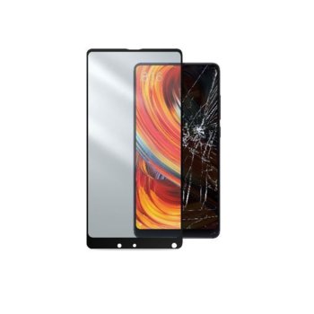 Закалено стъкло за Xiaomi Mi Mix 2, Черно