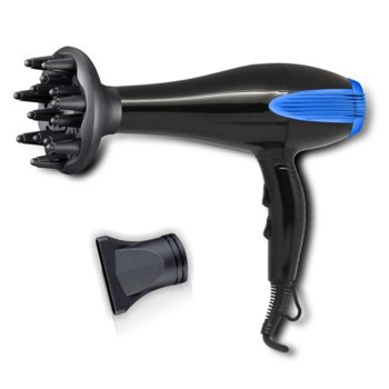 Сешоар SAPIR SP 1100 CPD, 2200W, 3 степени на температура, 2 скорости, Концентратор и дифузер, син | JAR Computers Sapir SP 1100 CPD 2200W Blue