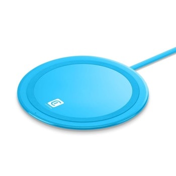 Безжично зарядно Cellularline Neon, от USB A(м) към безжично зареждане, 10W, синьо | JAR Computers Cellularline Neon WIRELESSCOLOR10WU