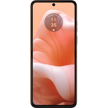 Смартфон Motorola Razr 40 Ultra (оранжев), 6.90" (17.52 cm) 144Hz AMOLED дисплей, осемядрен Qualcomm SM8475 Snapdragon 8+ Gen 1 1x3.19GHz & 3x2.75GHz & 4x1.80GHz, 8GB RAM, 256GB Flash памет, 12.0 + 13.0 & 32 MPix камера, Android | JAR Computers Motorola Razr 40 Ultra Peach Fuzz PAX40069PL