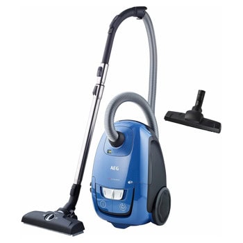 Прахосмукачка AEG VX8-2-6SB, с торба, 500W, 3500 ml капацитет на торбата, миещ се филтър, синя | JAR Computers Прахосмукачка AEG VX8-2-6SB