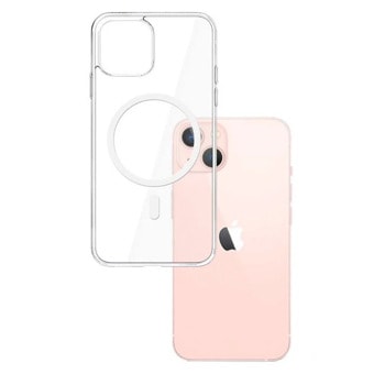 Калъф за Apple iPhone 14 Plus, хибриден (термополиуретан и поликарбонат), 3MK MagCase, удароустойчив, прозрачен | JAR Computers 3MK MagCase for iPhone 14 Plus