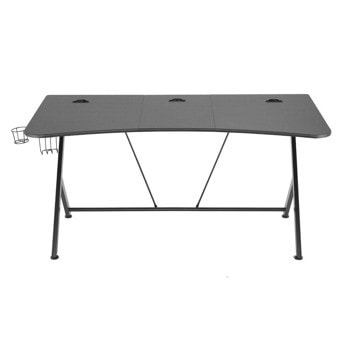 Компютърно бюро Nitro Concepts Nemesis XSpace, 1600 x 800 x 760 mm, поставка за слушалки и напитка, нивелиращи крачета, три кабелни отвора, черно | JAR Computers Nitro Concepts Nemesis XSpace 4219287