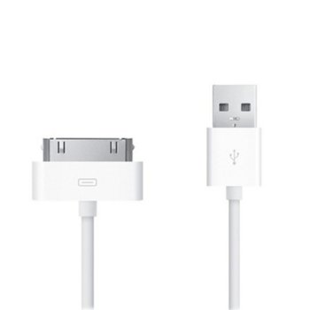 Кабел Amplify AM6002/W, от USB A(м) към 30pin dock connector(м), 1m, бял | JAR Computers Amplify AM6002/W