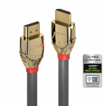 Кабел Lindy 37603, от HDMI(м) към HDMI(м), 3m, сив, 10K@120Hz, позлатени конектори | JAR Computers LINDY 37603