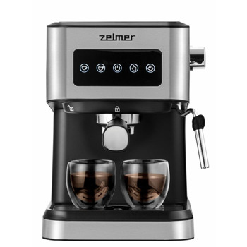 Кафемашина еспресо Zelmer ZCM6255 Milano, 1050W, 20 bar, дюза за пара, черна | JAR Computers Кафемашина еспресо Zelmer ZCM6255 Milano