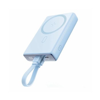 Външна батерия /power bank/ Joyroom JR-PBM01, 10 000mAh, синя, 1x USB-C, 2x Lightning, безжично зареждане MagSafe, кабел от USB-C(м) към Lightning(м) | JAR Computers Joyroom JR-PBM01 Blue