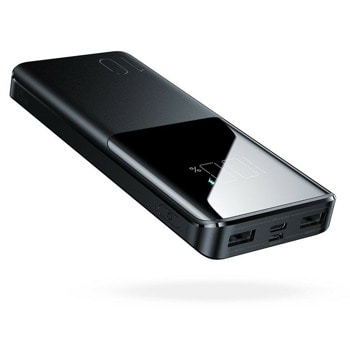 Външна батерия/power bank/ Joyroom JR-T013, 10 000mAh, черна, 15W, Samsung AFC и Huawei SCP протоколи за бързо зареждане, LED дисплей, 1xUSB-C, 2xUSB-A | JAR Computers Joyroom 15W 10000mAh black JR-T013