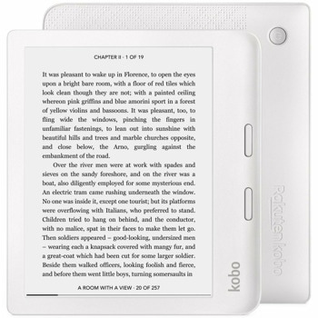 Електронна книга Kobo Libra 2, 7" (17.78 cm) HD E-Ink екран, процесор 1 GHz, Wi-Fi, Bluetooth, USB-C, IPX8, 32GB Flash памет, бял image