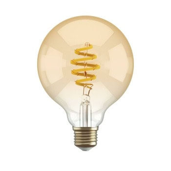 Смарт филаментна крушка Hombli CCT E27 G95 Amber, E27, 5.5W, 300lm, 1800-6500K, управление с гласови асистенти Google и Alexa | JAR Computers Hombli CCT E27 G95 Amber HBEB-0312