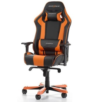Геймърски стол DXRacer King OH/KS06/NO, черен/оранжев | JAR Computers DXRacer KING OH/KS06/NO