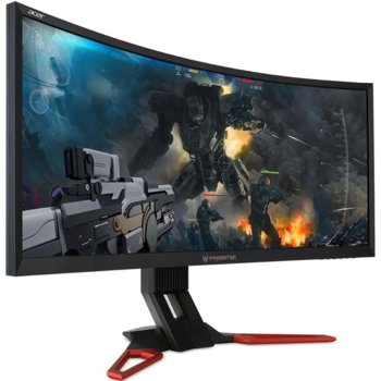 Монитор 35" (88.9 cm) Acer Predator Z35 (UM.CZ0EE.001), Curved, VA панел, UW-UXGA (2560x1080), 4ms, 100,000,000:1, 300 cd/m², DP, HDMI | JAR Computers 35 Acer Predator Z35 UM.CZ0EE.001