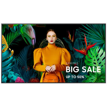 Публичен дисплей Samsung QB50C, 50" (127.0 cm) 4K/UHD дисплей, VA панел, 8GB Flash памет, 350cd/m2, 10ms, 16/7, HDMI, USB, RS-232, Wi-Fi, Bluetooth, LAN | JAR Computers Samsung QB50C LH50QBCEBGCXEN