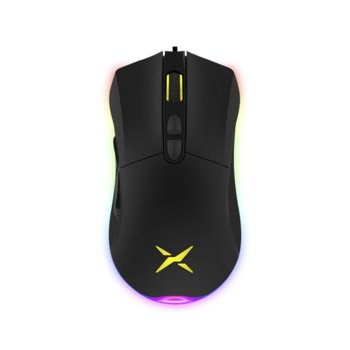 Мишка Delux M626, оптична(4000dpi), USB, черна, RGB, геймърска image