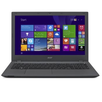 Лаптоп Acer Aspire E5-532G-C9RZ (NX.MZ1EX.024)(сив), четири-ядрен Intel Celeron N3150 1.6/2.08GHz, 15.6" (39.62 cm) HD LED Display & GeForce 920M 2GB (HDMI), 4GB, 1TB HDD, USB 3.0, Linux, 2.4kg | JAR Computers Acer Aspire E5-532G-C9RZ NX.MZ1EX.024