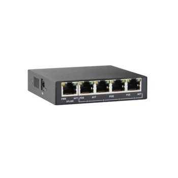 Суич Hored PS504G, 5x 10/100/1000 Ethernet ports, PoE | JAR Computers Hored PS504G