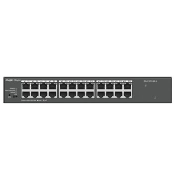 Суич Ruijie RG-ES124G-L, 1000 Mbps, 24 порта, 24x 10/100/1000Mbps RJ45 | JAR Computers Ruijie RG-ES124G-L