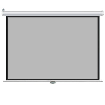 Екран ESTILLO Roller Projector, за стена, бял с черна рамка, 100" (254 cm), 1:1 | JAR Computers Estillo Roller Projector 3807000010254