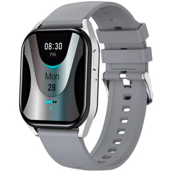 Смарт часовник Canyon Chatter SW58, 1.8" (4.57cm) IPS дисплей, Bluetooth, 128MB Flash памет, спортни режими, сензор за следене на сърдечния ритъм, мониторинг на съня, приемане на обаждания, IP67 водоустойчивост, сребрист | JAR Computers Canyon Chatter SW-58 Silver Grey CNS-SW58SS
