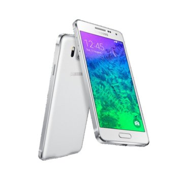 Samsung GALAXY ALPHA SM-G850F, бял, 4.7" (11.93cm), осемядрен 1.3 GHz Cortex-A7 & 1.8 GHz Cortex-A15, 2GB RAM, 16GB памет, Android OS, v4.4.4 (KitKat) | JAR Computers Samsung GALAXY ALPHA SM-G850F