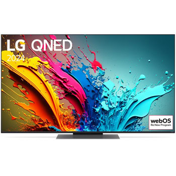 Телевизор LG 55QNED86T3A, 55" (139.7cm) 4K/UHD QNED Smart TV, HDR10, 100Hz, 4K AI Super Upscaling, AI Sound Pro, DVB-T2/C/S2, Wi-Fi, Bluetooth, LAN, 4x HDMI, 2x USB | JAR Computers LG QNED86 55QNED86T3A