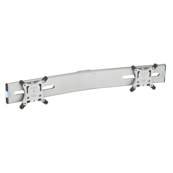 Стойка за монитор Vogels PFA 9102, за плот, за екрани от 10" до 24", VESA до 100x100, макс. тегло до 12кг., за 2 монитора, сребриста | JAR Computers Vogels PFA 9102