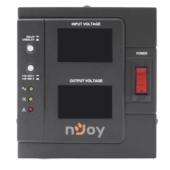 Стабилизатор Njoy Akin 1000 PWAV-10001AK-AZ01B, 1000VA/800W, Line Interactive, Rack/Tower | JAR Computers Njoy Akin 1000 PWAV-10001AK-AZ01B