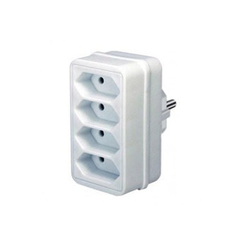 Контакт Brennenstuhl BS1508040, 4 гнезда, бял | JAR Computers Контакт Brennenstuhl BS1508040