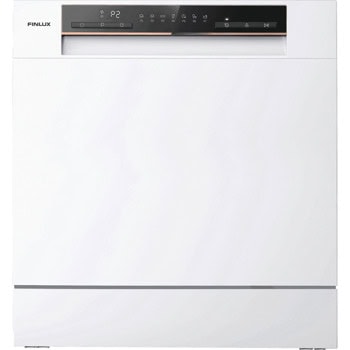 Съдомиялна Finlux WQP8 WHITE, клас F, 8 комплекта, 7 програми, 4 температури, бяла | JAR Computers Finlux WQP8 WHITE