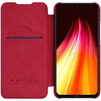 Redmi Note 8 кожен калъф QIN Nillkin червен