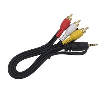 Кабел Royal CABLE-537, от 4-pin AUX(м) към 3x RCA(м), 1.5m, черен | JAR Computers Royal CABLE-537 21005262