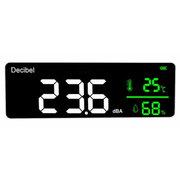 Термохигрометър Levenhuk Wezzer Teo TH70, цветен LCD дисплей, монитор за звук, термометър, влагомер, шумомер, оценка на общото ниво на комфорт, бял | JAR Computers Levenhuk Wezzer Teo TH70