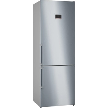 Хладилник с фризер Bosch KGN49AICT SER6, клас C, 440 л. общ обем, свободностоящ, 178 kWh/годишно, VitaFresh, SuperCooling, VarioZone, инокс | JAR Computers Bosch KGN49AICT SER6