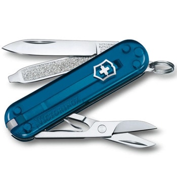 Джобен нож Victorinox Classic SD Transparent Sky High, син | JAR Computers Victorinox Classic SD Transparent Sky High