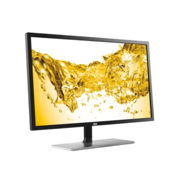 Монитор AOC U2879VF, 28" (71.12 cm) TN панел, 4K Ultra HD, 1ms, 80:M :1, 300 cd/m2, DVI, HDMI, DisplayPort | JAR Computers AOC U2879VF