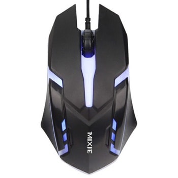 Мишка Mixie X3, оптична (1000 dpi), USB, черна, гейминг, 3 бутона, LED подсветка | JAR Computers Mixie X3 722