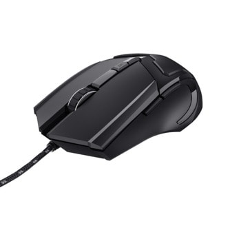 Мишка Trust Basics Gaming Mouse, оптична (4800 dpi), USB, черна, 6 бутона | JAR Computers TRUST Basics Gaming Mouse 24749