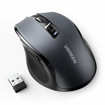Мишка Ugreen 90545, оптична (4000 dpi), безжична, USB, черна, 6 бутона | JAR Computers Мишка Ugreen 90545
