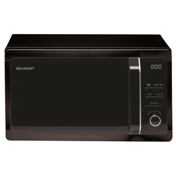 Микровълнова фурна Sharp R243BK, механично управление, 800W, 20l обем, 5 степени на мощност, черна | JAR Computers Микровълнова фурна Sharp R243BK