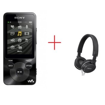 MP3 плейър Sony NWZE585B, 16GB, 2